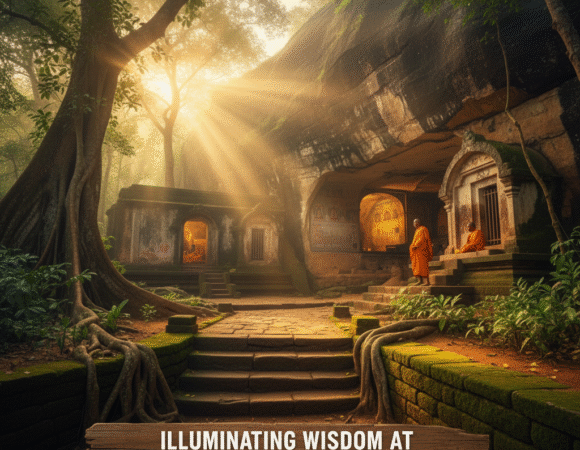 Illuminating Wisdom at Matale’s Aluvihare Rock Temple